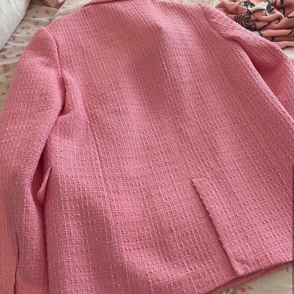 ZARA Pink Tweed Blazer and Skort Set - Picture 3 of 5